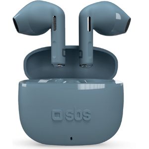 SBS - Go Pods - Draadloze Koptelefoon - Blauw - TWS Halfoor