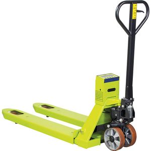 Pramac Pallethefwagen met weegschaal, hefvermogen 2500 kg, totale lengte 1596 mm