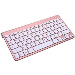 ZAORUN Computer Draadloos toetsenbord, USB Externe Notebook Desktop Computer Universele Mini Draadloze Toetsenbord Muis, Stijl: Toetsenbord (Kleur: Rose Gold)