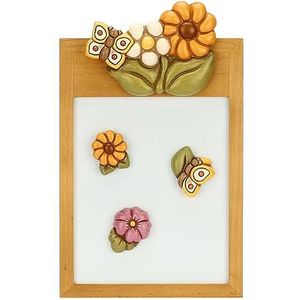 THUN - Houten bord met goudsbloem van keramiek herfstverhalen