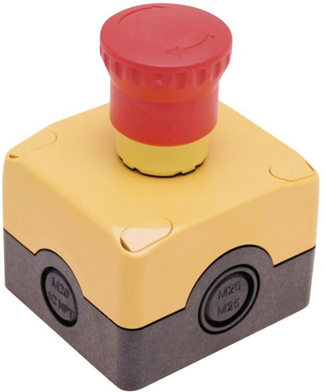 Noodstopknop - Rood - Kunststof - IP67 Bescherming