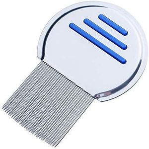 ZHAOCHEN Huisdier kam Pet Hair Brush roestvrijstalen naald Beauty Comb schoonmaak tool (Color : Blue, Size : M)