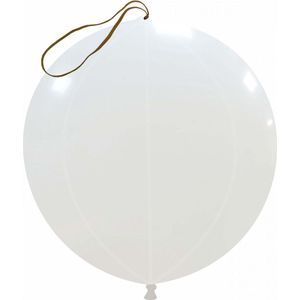 Punch ballonnen - wit - Cattex - Boksballonnen - met elastiek - 50 stuks