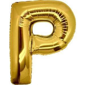 Folie MAXI ( 40inch) Letter P Goud