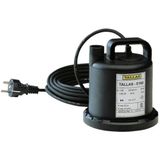 Tallas Vlakke onderwaterpomp E 160 NA, vlakke aanzuiging tot 3 mm, 90 Watt