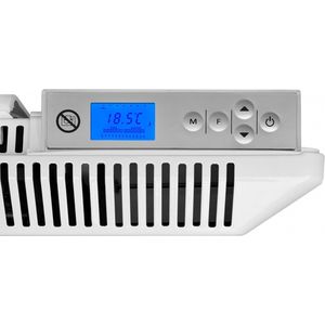 Radialight SIRIO elektrische convector 2000W, Elektrische kachel, Elektrische convector - WIT - Ingebouwde thermostaat met display en weekprogramma - Antivries functie - Openraamsensor - Kinderslot - Gebruik in badkamer (IP24)