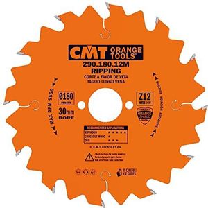 CMT Orange Tools 290.180.12M cirkelzaag, 180 x 2,6 x 30 z, 12 atb 20 graden