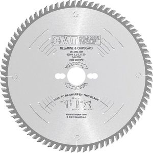 CMT - Cirkelzaagblad - Hout - Diameter 300 mm - 96 Tanden - Geluidsarm