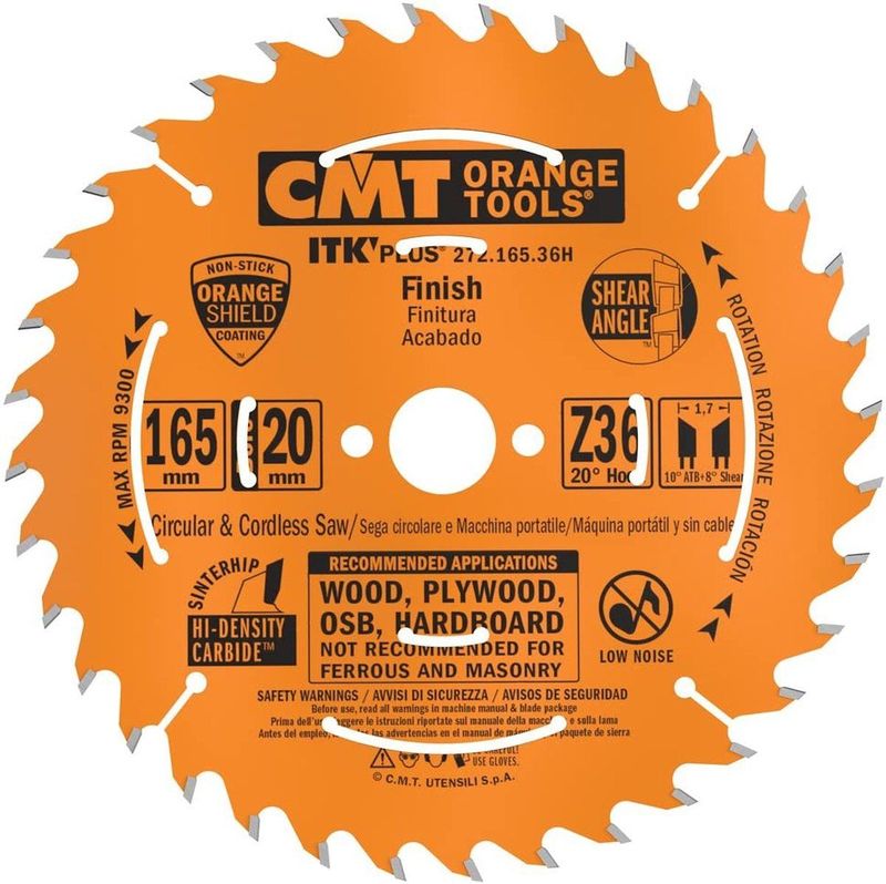 CMT - Zaagblad - Ø160 mm - 36 Tanden - Hardmetaal