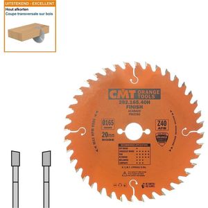 CMT Orange Tools 292.165,40H cirkelzaag 165 x 20 x 2,6 z atb 15 40 graden