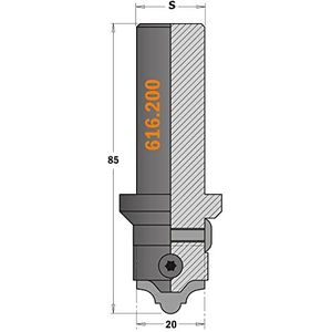 CMT Orange Tools 616.003 perfilada mes voor MDF (aardbei 616.200)