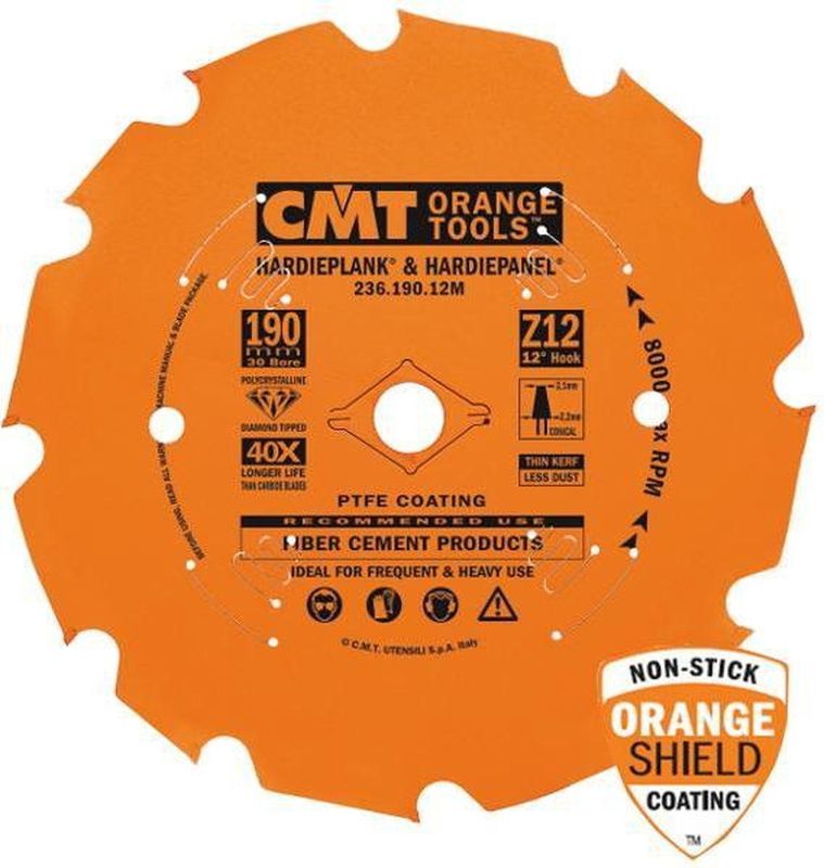 CMT - 236.190.12M - Diamantzaagblad - 190 x 30 x 12T - MDF