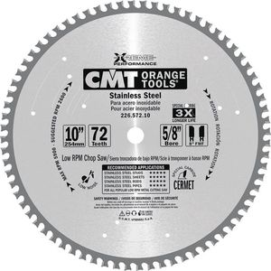 CMT 226.572.10M HW Mega Cirkelzaagblad - 250 x 30 x 72T - RVS