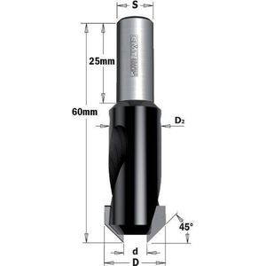 CMT - Verzinker, rechts - Boor - Verzinkers - Multifunctionele boor - 1 Stuk(s)