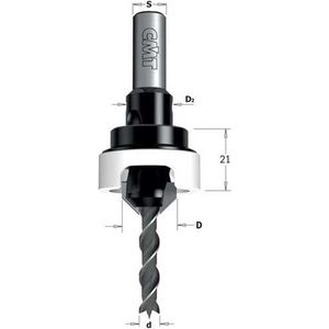 CMT - Verzinker met diepte instelling, rechts - Boor - Verzinkers - Multifunctionele boor - 1 Stuk(s)
