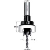 CMT ORANGE TOOLS - HM Verzinker - Ø14mm - Met Diepte Aanslag - Inclusief Boor Ø6mm