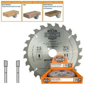 CMT - Universeel HW zaagblad Contractor - Zaagblad - Zagen - 1 Stuk(s)