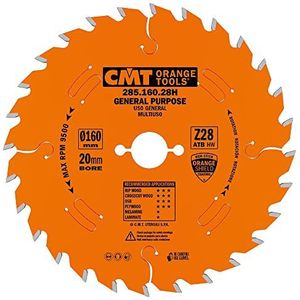 CMT Orange Tools 285.160.28H cirkelmes (universeel), H 160 x 2,2/1,6 x 20 Z28 ATB