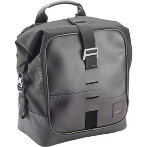 GIVI - Corium CRM102 - Enkele Zijtas - Donkerbruin/Zwart - Polyester/Vegan Leer