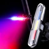 Bicycle Light USB Charging LED Warning Light Night Riding COB Tail Light  Specification: 7505C Red White Blue Light