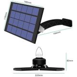 1 in 1 Outdoor Solar Waterdichte Tuin Decoratie LED Vouwen Tri-Blad Lamp Garagelicht (Warm Wit Licht)