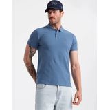 Italian Style - Poloshirt Heren - Korte Mouw - Blauw - Italianstyle