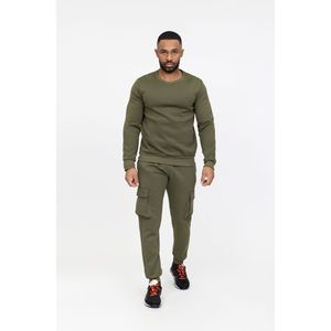Zayne Milano - Style-Italie - Heren Joggingspak - Kaki