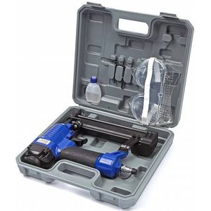 MICHELIN Perslucht nietmachine/tacker set (inclusief veiligheidsbril, flesje olie) - koffer - Luchtverbruik : 0,4 l/min - Luchtdruk : 4-7 bar