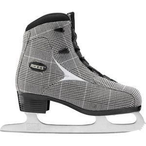 Roces Dames Brits Schaatsen, Check Black White Silver, 37