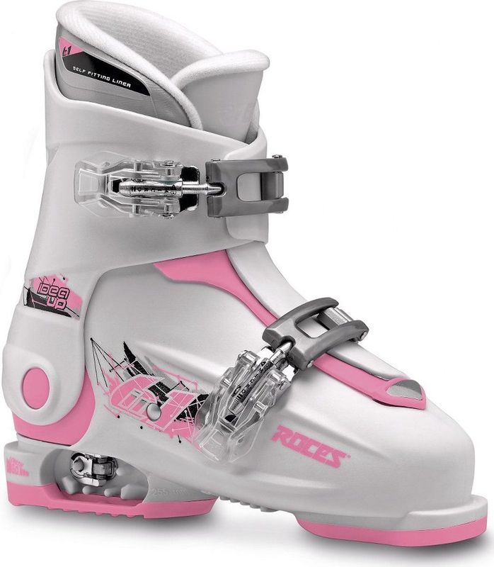 Roces Idea Up Skischoenen Kinderen Wit Rood Zwart