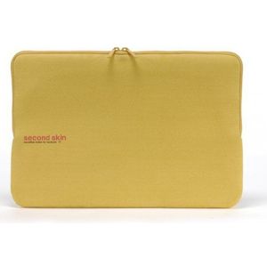 Tucano Second Skin Script Microvezel-hoes met schermbeschermingsdoek voor de MacBook Pro 43,2 cm (17 inch), geel