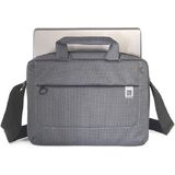 Tucano Loop laptoptas/schoudertas voor 15 inch notebook/tablet/netbook/laptop/ultrabook/MacBook | buitenvak ritssluiting - zwart-grijs