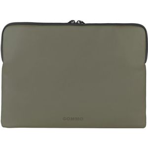 TUCANO – GOMMO – Sleeve voor 15,6 inch laptop en MacBook 16 inch, gemaakt van rubber materiaal – legergroen/kaki