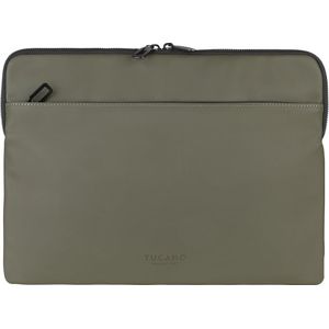 TUCANO – GOMMO – Sleeve pour Ordinateur Portable 14"" et MacBook 14"", en matériau caoutchouté – Vert Militaire