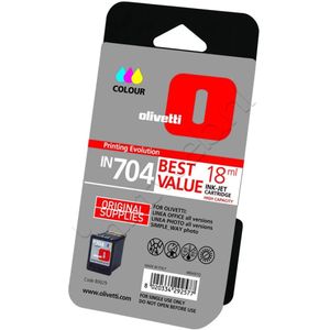 OLIVETTI IN704 inktcartridge drie kleuren high capacity 18ml 1-pack