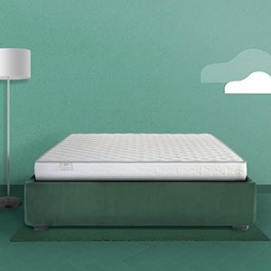 Farmarelax - Tweepersoonsbed matras 160 x 190 cm, hoogte 10 cm, opvouwbaar, waterschuim, Made in Italy, orthopedisch, hypoallergeen, anti-mijt en ademend, model: Easyvan