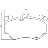BREMBO Remblokkenset AUDI,PORSCHE,LAMBORGHINI P 65 016 95535193953,4E0698151P,4KE698151G 95535193950,95535193951,95535193954,7L5698151,7L5698151H