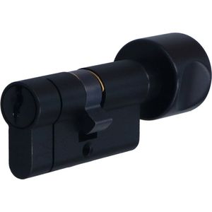 Iseo veiligheidscilinder F6 K30/30 SKG3, knopcilinder, zwart (verschillend sluitend)