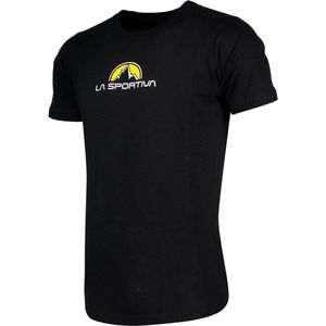 La Sportiva Footstep T-shirt Met Korte Mouwen Zwart S Man