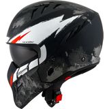 Suomy - Armor - Jethelm - Zwart Wit - Polycarbonaat