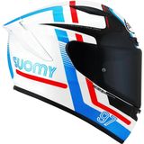 Suomy - Track 1 Ninety Seven - Integraalhelm - Wit Blauw - ECE 22.06