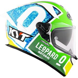 KYT R2R Max Replica Foggia Misano 2021 - Integraalhelm - Wit Blauw Oranje
