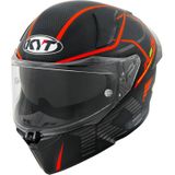 Integraalhelm KYT R2R Concept Mat Zwart-Rood