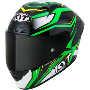 Integraalhelm KYT NZ-Race Carbon Stride Groen Fluo