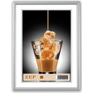 Zep - Fotolijst AL1S15 - Zilver - Aluminium - Geschikt voor Foto 20x25 cm