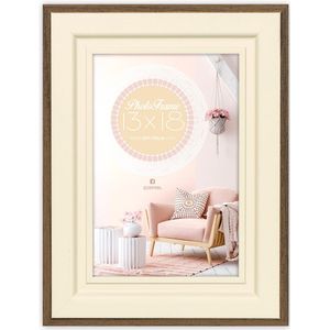CABBEL Dubbelpak (set van 2) fotolijst 20x20 cm, eik, stabiel MDF-houten frame, onbreekbaar plexiglas, om op te hangen en neer te zetten, ideaal voor foto's/foto's/collage