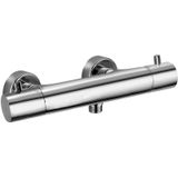 Paffoni Light Douche thermostaatkraan waterbesparend opbouw met temperatuurbegrenzing Chroom LIQ168ECR
