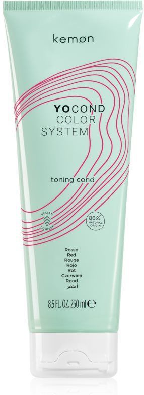 Kemon - Yo Cond Color System - Toning Conditioner - Rood - 250 ml