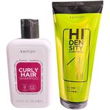 Kemon - Curly Hair Set - Haarverzorgingsproducten - 250 ml Shampoo - 200 ml Stylingcrème