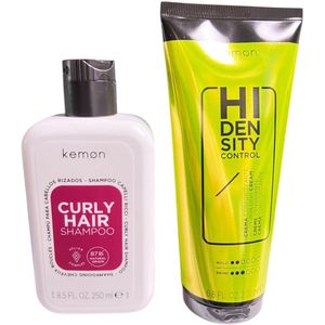 Kemon - Curly Hair Set - Haarverzorgingsproducten - 250 ml Shampoo - 200 ml Stylingcrème